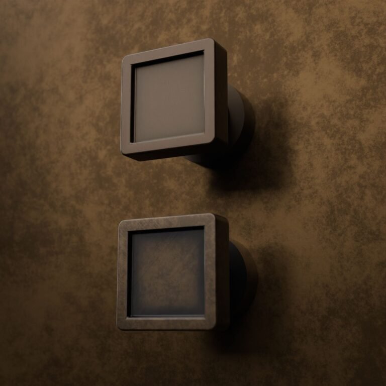 Comparaison des finitions — poignée de meuble Carré Palazzo Essentiel Bronze XS — Holdon Paris