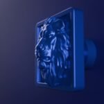 Vidéo — Carré Palazzo — Lion Endormi — M — Bleu Electrique