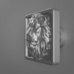 Vidéo — Carré Palazzo — Lion Endormi — S — Gris argenté