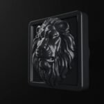 Vidéo — Carré Palazzo — Lion Endormi — S — Gris Titane