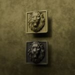 Comparaison des finitions — poignée de meuble Carré Palazzo Lion Endormi Laiton M — Holdon Paris