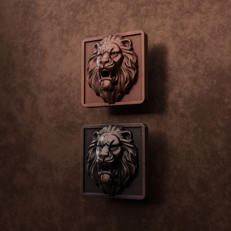 Comparaison des finitions — poignée de meuble Carré Palazzo Lion Rugissant Cuivre L — Holdon Paris