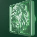 Carré Palazzo, Lion Rugissant, S, Emeraude Claire, vidéo