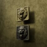 Comparaison des finitions — poignée de meuble Carré Palazzo Lion Rugissant Laiton M — Holdon Paris