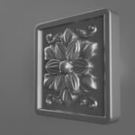 Palazzo Square, Rosette, S, Silver Gray, vidéo