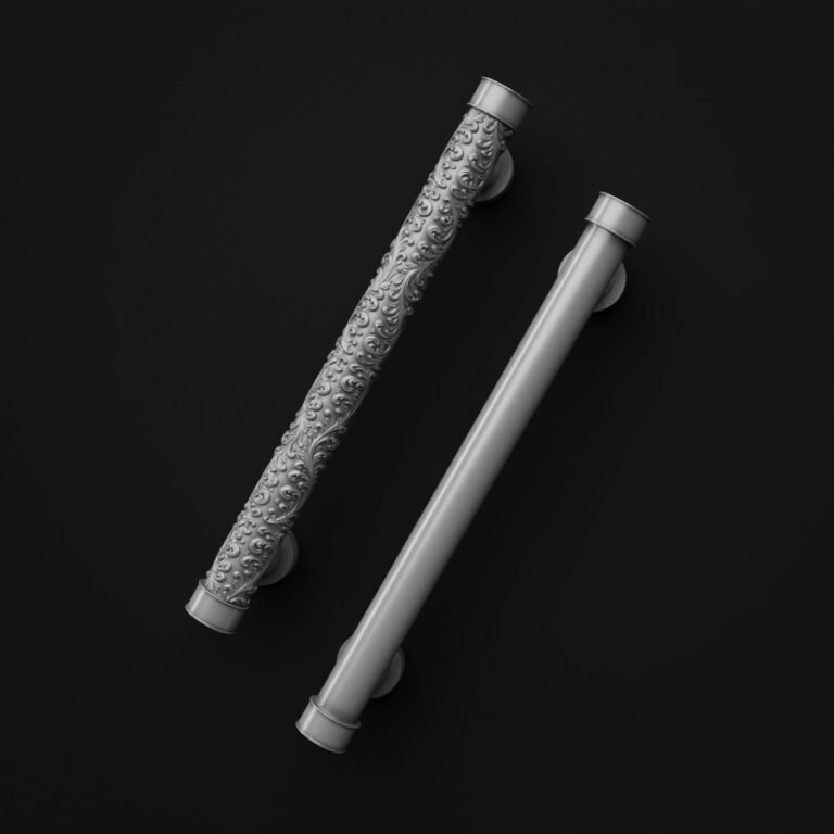 Comparaison des motifs — poignée de meuble Colonne Florentine Aluminium Satiné L — Holdon Paris