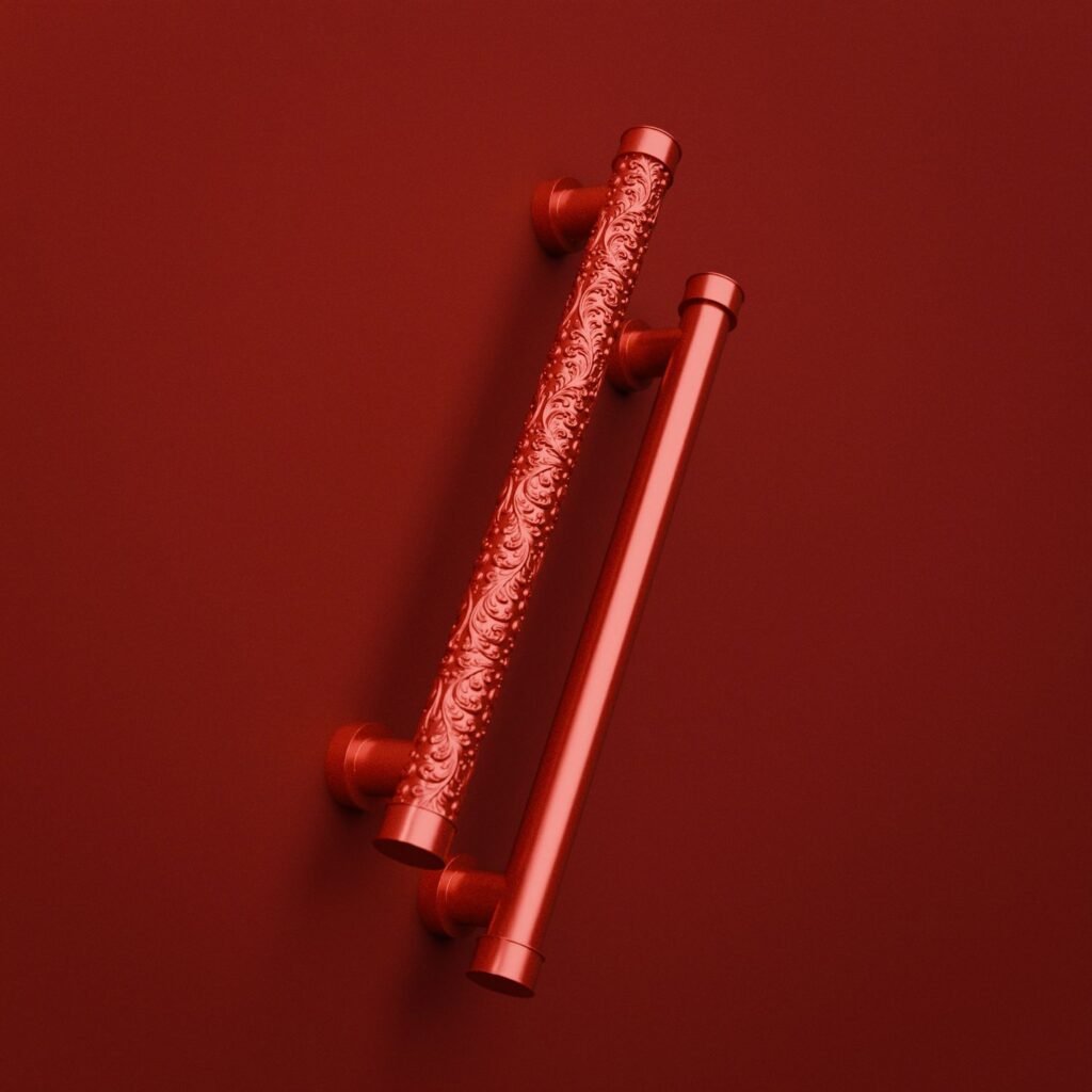 Florentine Column, Scrollwork, XL, Candy Red - Holdon Paris