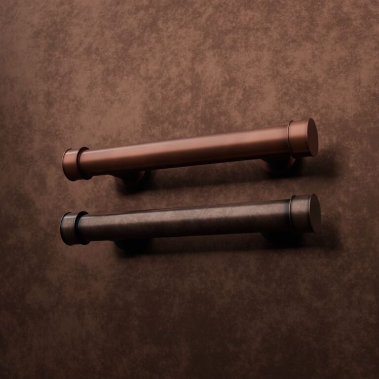 Florentine Column, S, Satin Copper, finish comparison