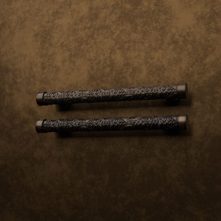 Florentine Column, Scrollwork, L, Antique Bronze, finish comparison