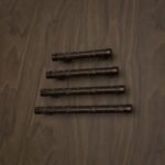 Florentine Column, Scrollwork, S, Matte Bronze, size comparison