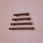 Florentine Column, Scrollwork, S, Satin Copper, size comparison