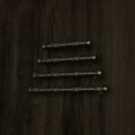 Florentine Column, Scrollwork, S, Antique Brass, size comparison