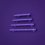 Florentine Column, Scrollwork, S, Dark Lilac, size comparison
