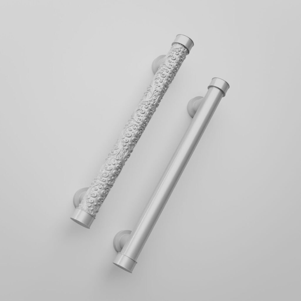 Comparaison des motifs — poignée de meuble Colonne Florentine White Snow L — Holdon Paris