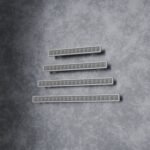 Palazzo Slim Bar, Rosette, S, Satin Aluminum, size comparison