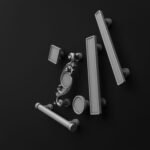 Comparaison des silhouettes — poignée de meuble Essentiel Aluminium Satiné M — Holdon Paris