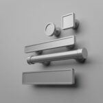 Comparaison des silhouettes — poignée de meuble Essentiel Gris argenté S — Holdon Paris
