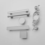 Comparaison des silhouettes — poignée de meuble Essentiel White Snow L — Holdon Paris