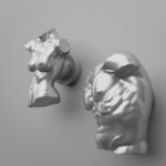 Comparaison des silhouettes — poignée de meuble Gris argenté M — Holdon Paris