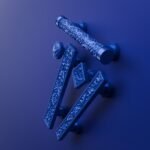 Comparaison des silhouettes — poignée de meuble Rinceaux Bleu Electrique S — Holdon Paris