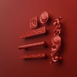 Comparaison des silhouettes — poignée de meuble Rinceaux Candy Red L — Holdon Paris