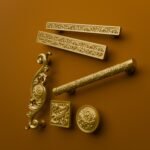 Comparaison des silhouettes — poignée de meuble Rinceaux Golden Sun L — Holdon Paris