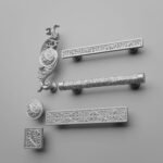 Classica Arabesque, Scrollwork, M, Silver Gray, silhouette comparison