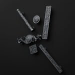 Classica Arabesque, Scrollwork, M, Titanium Gray, silhouette comparison