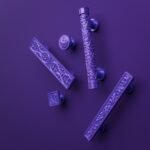 Palazzo Square, Scrollwork, S, Dark Lilac, silhouette comparison