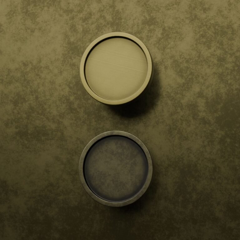 Comparaison des finitions — poignée de meuble Rond Classica Essentiel Laiton M — Holdon Paris