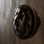 Vidéo — Rond Classica — Lion Endormi — L — Bronze Mat