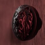Vidéo — Rond Classica — Lion Rugissant — L — Cuivre Ancien
