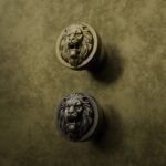 Comparaison des finitions — poignée de meuble Rond Classica Lion Rugissant Laiton S — Holdon Paris