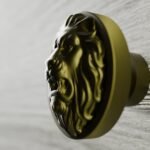 Vidéo — Rond Classica — Lion Rugissant — S — Laiton Satiné