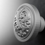 Vidéo — Rond Classica — Rinceaux — L — Aluminium Satiné