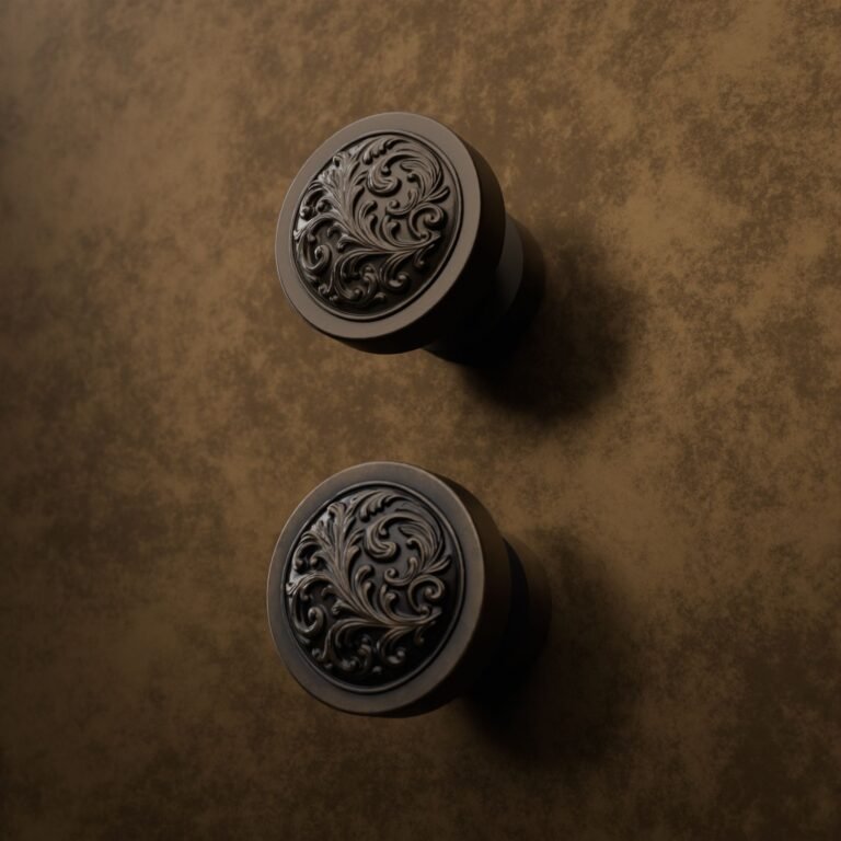 Comparaison des finitions — poignée de meuble Rond Classica Rinceaux Bronze S — Holdon Paris