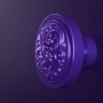 Vidéo — Rond Classica — Rinceaux — M — Lilas Sombre