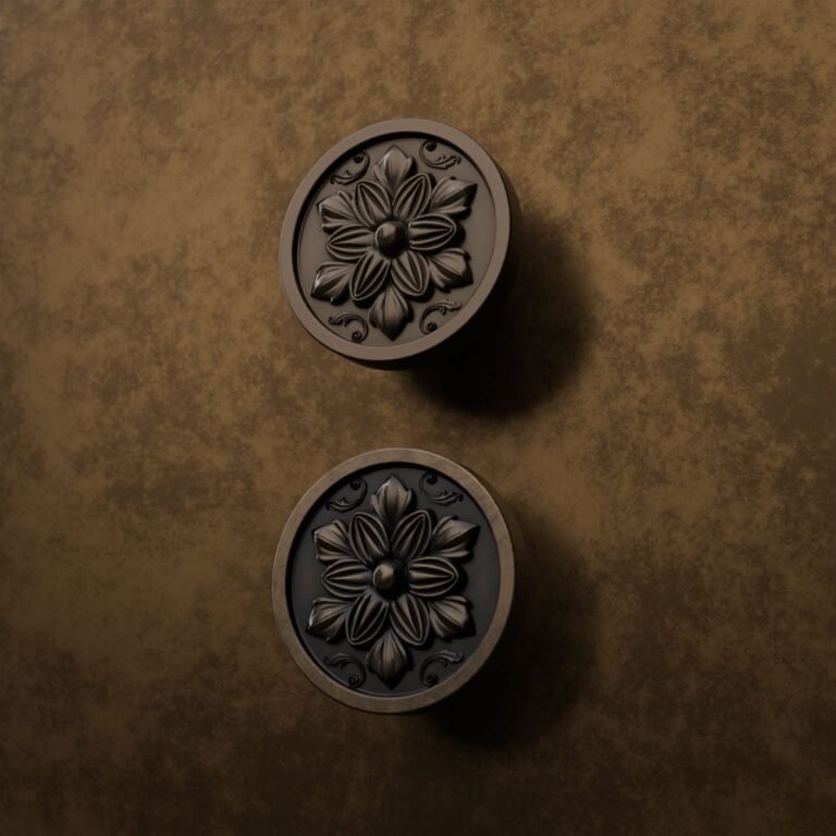 Comparaison des finitions — poignée de meuble Rond Classica Rosace Bronze M — Holdon Paris