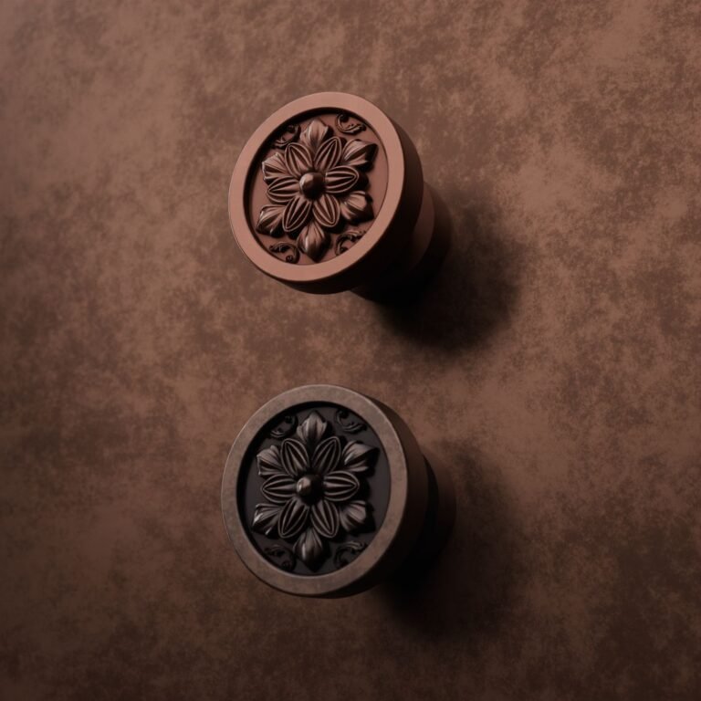 Classica Round, Rosette, S, Satin Copper, finish comparison