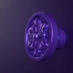 Vidéo — Rond Classica — Rosace — L — Lilas Sombre