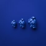 Comparaison des tailles — poignée de meuble Torse Florentin Bleu Electrique — Holdon Paris