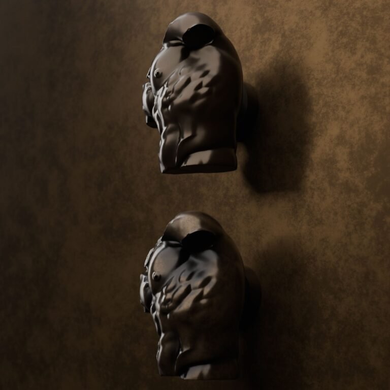 Comparaison des finitions — poignée de meuble Torse Florentin Bronze M — Holdon Paris