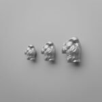 Comparaison des tailles — poignée de meuble Torse Florentin Gris argenté — Holdon Paris