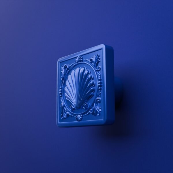 Carré Palazzo — Coquillage — M — Bleu Electrique