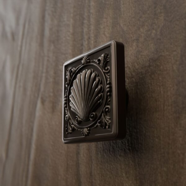 Palazzo Quadrat, Muschel, L, Bronze Matt
