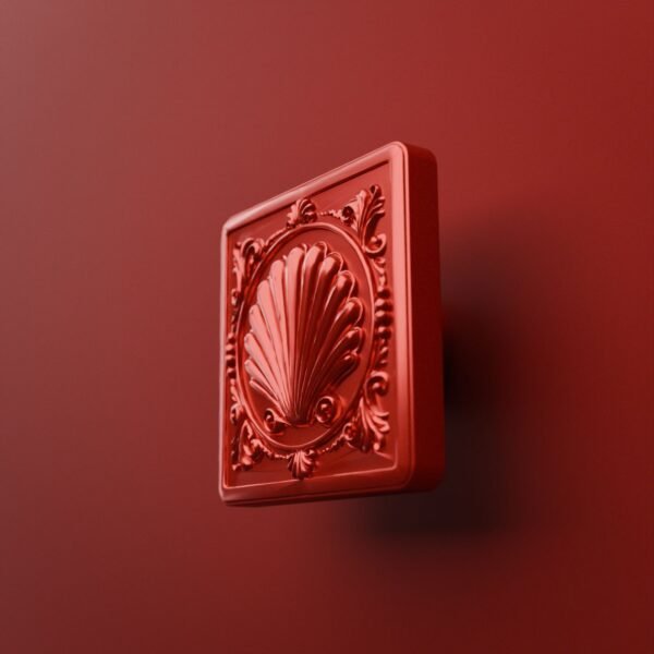 Carré Palazzo — Coquillage — L — Candy Red