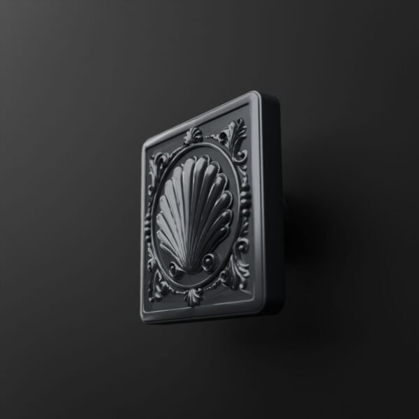 Carré Palazzo — Coquillage — L — Gris Titane