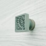 Palazzo Square, Scrollwork, S, Submerged Bronze