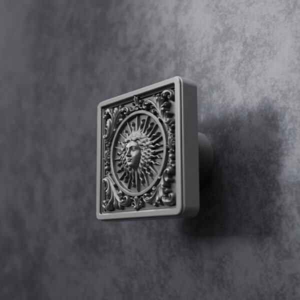 Palazzo Square, Royal Sun, M, Satin Aluminum