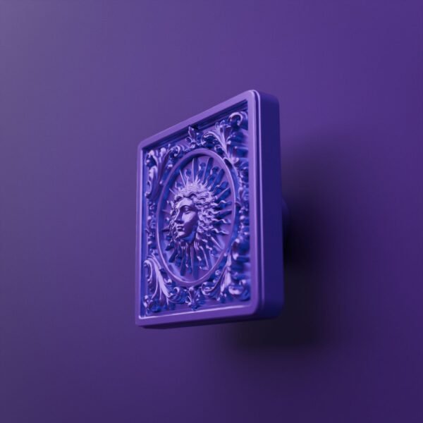 Palazzo Square, Royal Sun, L, Dark Lilac